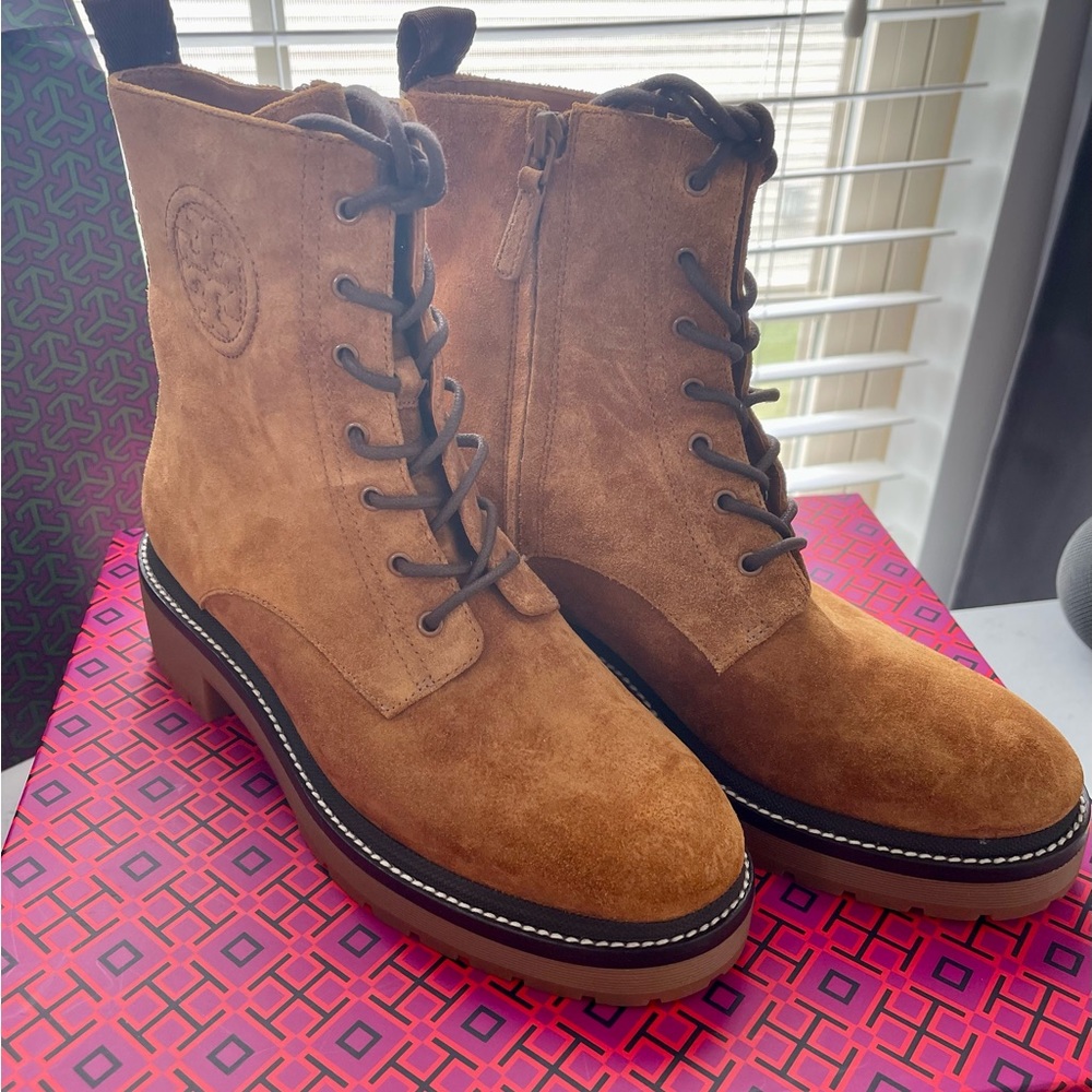 Tory Burch Miller Suede Lug Sole Bootie